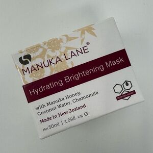 NIB Manuka Lane Hydrating Brightening‎ Mask, skin care, New Zealand, honey, leaf